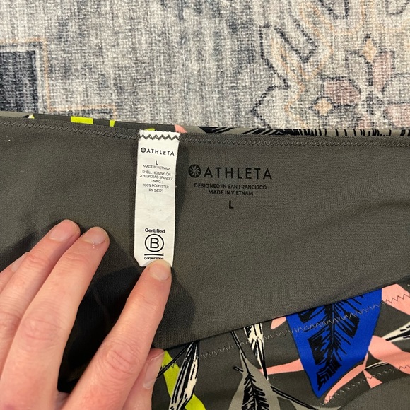 Athleta tropical print bikini bottom large - Picture 3 of 4